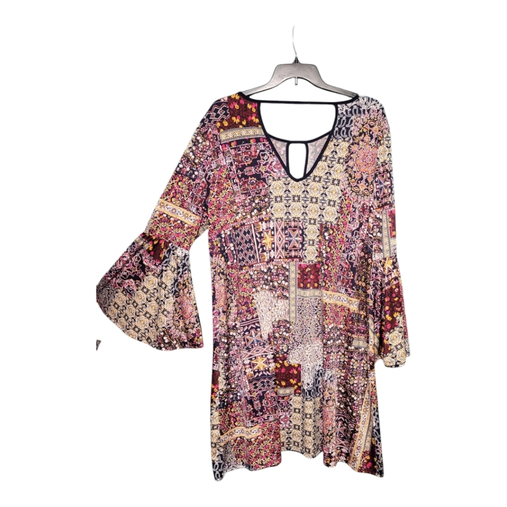 Lavanya Plus Size 3X Boho Patchwork Dress –